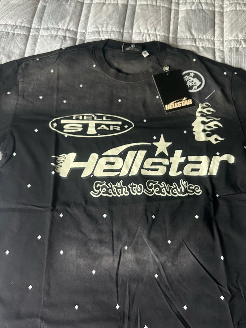 Hellstar Men’s Black Logo Short Sleeve Tee